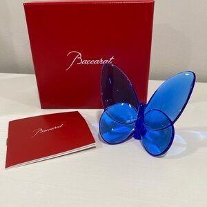 Baccarat Blue Butterfly Figurine